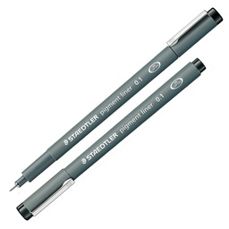 [25009] Pennarello Pigment Liner 308 nero 0,1mm Staedtler