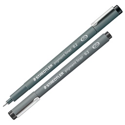 [25011] Pennarello Pigment Liner 308 nero 0,2mm Staedtler