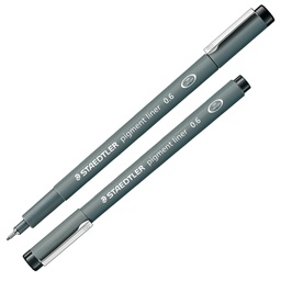 [25015] Pennarello Pigment Liner 308 nero 0,6mm Staedtler