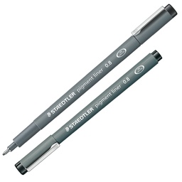 [25067] Pennarello Pigment Liner 308 nero 0,8mm Staedtler