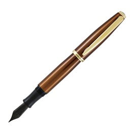 [91494] Penna stilografica Aldo Domani punta M fusto tabacco Monteverde