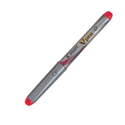 [45845] PENNA STILOGRAFICA ROSSO V-PEN SILVER PILOT
