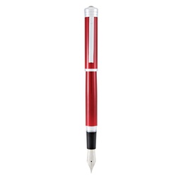 [91536] ***Penna stilografica Strata M fusto rosso Monteverde