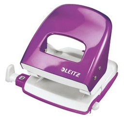 [75069] Perforatore 2 fori 5008 WOW viola metal max 30fg LEITZ