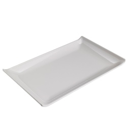 [96742] Piatto rettangolare in melamina bianco 28,6x18x2,8hcm Leone