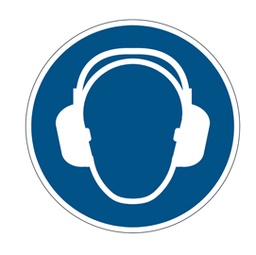 [87167] Pittogramma adesivo da terra ''DPI Cuffie'' D 43cm 1729 Durable