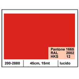 [51729] PLASTICA ADESIVA DC-FIX 45CM X 15MT ROSSO 106 LUCIDO