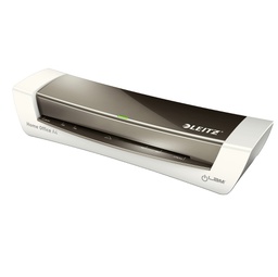 [80482] PLASTIFICATRICE iLAM HomeOffice A4 GRIGIO LEITZ