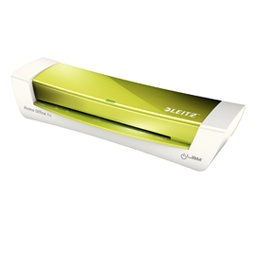 [80481] ***PLASTIFICATRICE iLAM HomeOffice A4 Verde Metal LEITZ