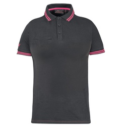 [97970] ***Polo donna WayLady grigio-fucsia Taglia M U-power