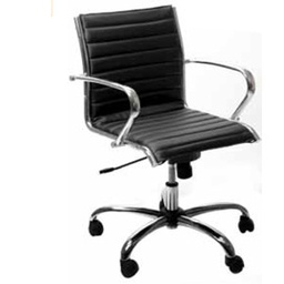 [60903] POLTRONA DIREZIONALE Pollux New PND NERO in pelle