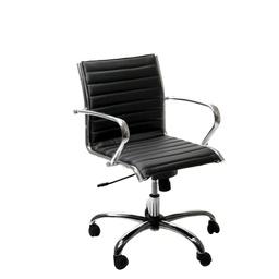 [60903] POLTRONA DIREZIONALE Pollux New PND NERO in pelle