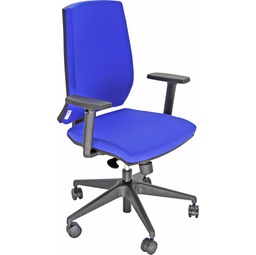 [80077] POLTRONA SEMIDIREZIONALE LA1E No Flame Blu c/bracc.