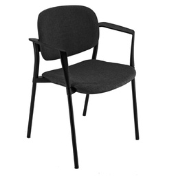 [76661] POLTRONCINA VISITATORE Step NERO c/bracc.