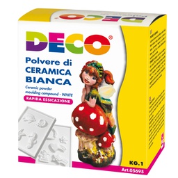 [82011] Polvere di ceramica bianca 1kg DECO
