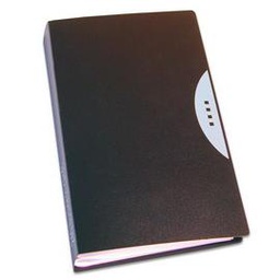 [49555] PORTABIGLIETTI VISITA 240 TASCHE NERO C/CUSTODIA