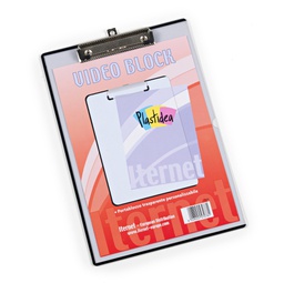 [80092] PORTABLOCCO A4 PERSONALIZZABILE IN PPL TRASPARENTE CON MOLLA IN METALLO