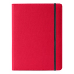 [96406] Portablocco Meet c/elastico dim. 31x25x1,4cm rosso InTempo