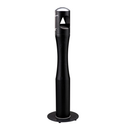 [68298] Portacenere a colonna H100cm in acciaio nero