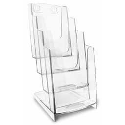 [72204] PORTADEPLIANT 4 TASCHE 1/3 A4 - 11,5x26,5x18,4cm Arda