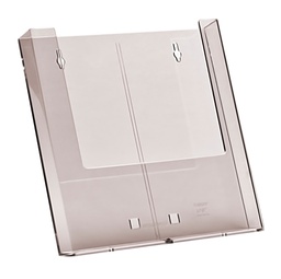 [50843] PORTA DEPLIANT A4 DA PARETE TRASPARENTE W230