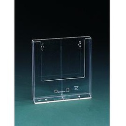 [50843] PORTA DEPLIANT A4 DA PARETE TRASPARENTE W230