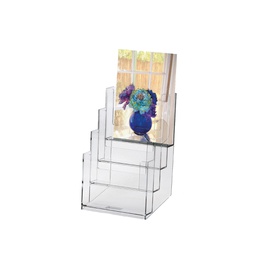 [37868] PORTADEPLIANT IN PLASTICA TRASPARENTE 16,5X24X14cm ART.5023