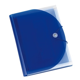 [94509] Portadocumenti a soffietto in PP blu A4 13 tasche Plastidea