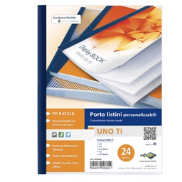 [25884] Portalistini personalizzabile UnoTI 22x30cm 24 buste Sei Rota