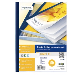 [25887] Portalistini personalizzabile UnoTI 22x30cm 36 buste Sei Rota