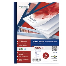 [25877] Portalistini personalizzabile UnoTI 22x30cm 6 buste Sei Rota