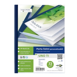 [31851] Portalistini personalizzabile UnoTI 22x30cm 72 buste Sei Rota