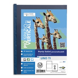 [45731] Portalistini personalizzabile UnoTI 25x35cm 12 buste Sei Rota