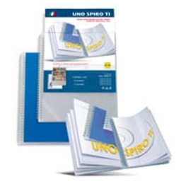 [53964] Portalistini Uno Spiro TI 22x30cm 40buste c/spirale personaliz.Sei Rota