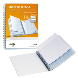 [53964] Portalistini Uno Spiro TI 22x30cm 40buste c/spirale personaliz.Sei Rota