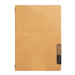 [90146] Porta MenU' A4-24,5x34cm Beige Nature con 1 INSERTO DOPPIO
