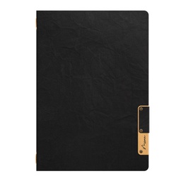 [90148] Porta MenU' A4-24,5x34cm Nero Nature con 1 INSERTO DOPPIO