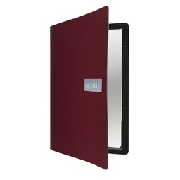 [80315] PORTA MENU' A4-24x33cm BORDEAUX Royal con 1 INSERTO DOPPIO