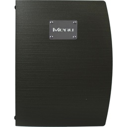 [71612] PORTA MENU' A4-24x34cm NERO RIO con 1 INSERTO DOPPIO