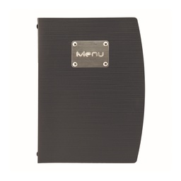 [90145] PortamenU' A5-18x23,5cm Nero RIO con 1 INSERTO DOPPIO