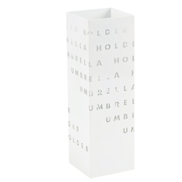 [94046] Portaombrelli in metallo verniciato fantasia lettere bianco