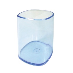 [53197] PORTAPENNE BICCHIERE TRASPARENTE BLU ARDA