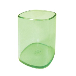 [53198] PORTAPENNE BICCHIERE TRASPARENTE VERDE ARDA