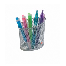 [61906] Portapenne MESH in rete metallica argento ALBA