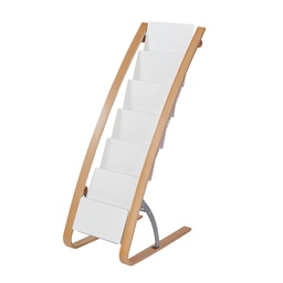 [91241] Portariviste da terra dim. 34x50x93cm - 6 tasche ALBA