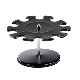 [74944] PORTATIMBRI CIRCOLARE 10posti NERO in METALLO Koala
