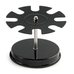 [74944] PORTATIMBRI CIRCOLARE 10posti NERO in METALLO Koala