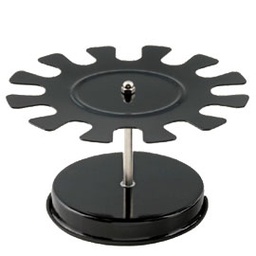 [72052] PORTATIMBRI CIRCOLARE 12posti NERO in METALLO Koala