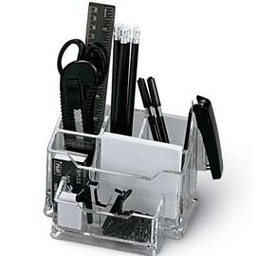 [57992] PORTATUTTO IN PLEXIGLASS DA BANCO C/ACCESSORI ART.5474