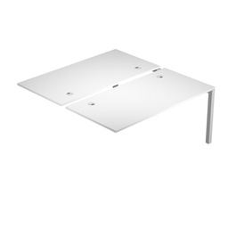 [82884] Postazione doppia aggiuntiva per scrivanie 140X166cm Bianco - AgorA'